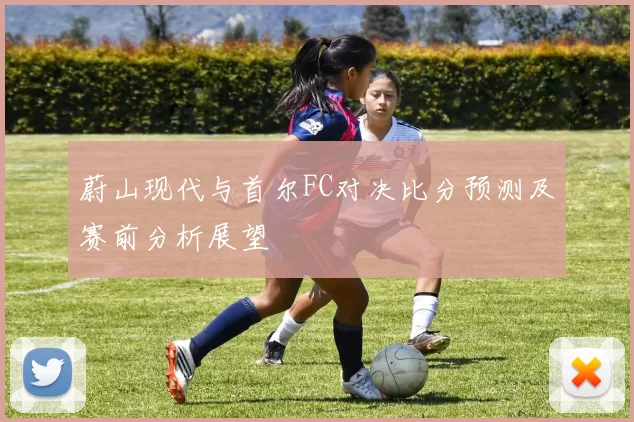 蔚山现代与首尔FC对决比分预测及赛前分析展望